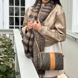 1980’s Vintage FENDI Zucca FF Monogram Crossbody-Made In Italy